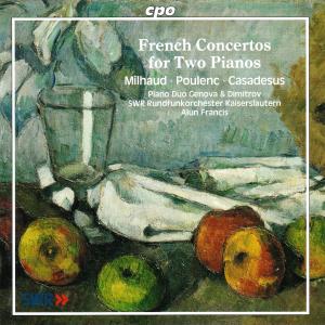 Französische Konzerte für zwei Klaviere • Milhaud, Poulenc, Casadesus (cpo 999 992-2) | Cover